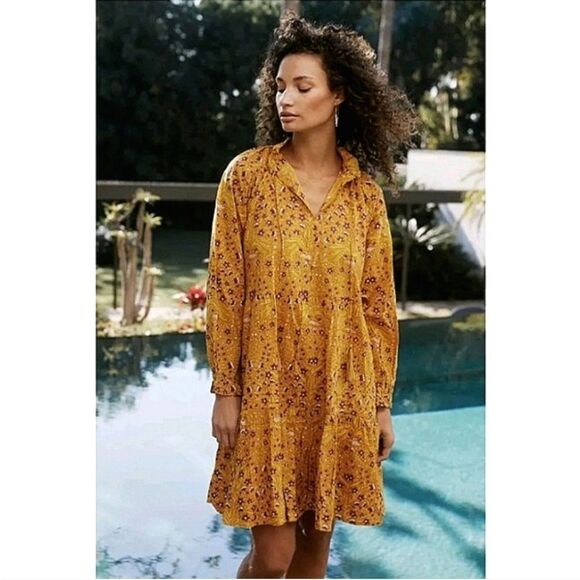 Roller Rabbit  Rhone Floral Dress Size Medium - Picture 3 of 7